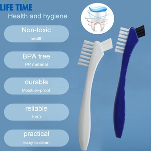 工場直販ダブルブリッスルヘッド義歯クリーニング歯ブラシ - Product Image 2