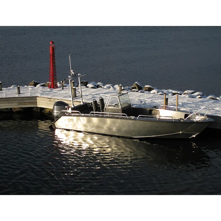 プロのカスタムアルミニウムボート高速フル溶接アルミニウムキャビン漁船