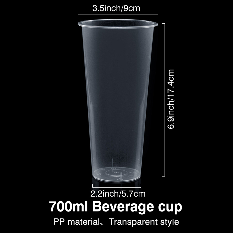 700ml transparent cup