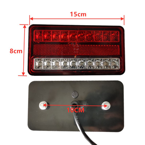 20 LED 12V kuyruk işık su geçirmez araba kamyon römork karavan dur fren arka ters gösterge ışıkları sinyal lambası - Product Image 2