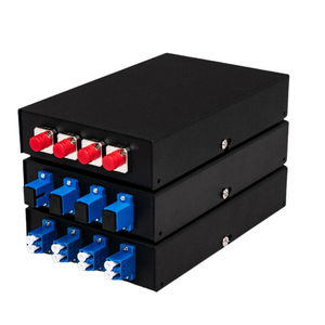 Caja de terminales de escritorio de panel de conexión de fibra UPC de 4 puertos con coleta SC/FC/LC para uso FTTH - Product Image 1