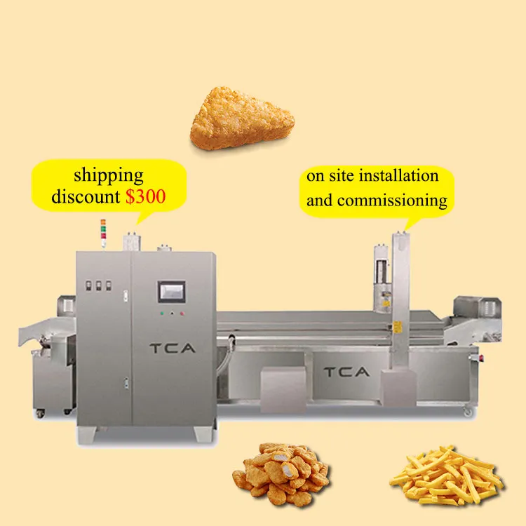 AICN arachide automatique boule de pâte de manioc oignon frit botatos frits électrique friture frites chips machine