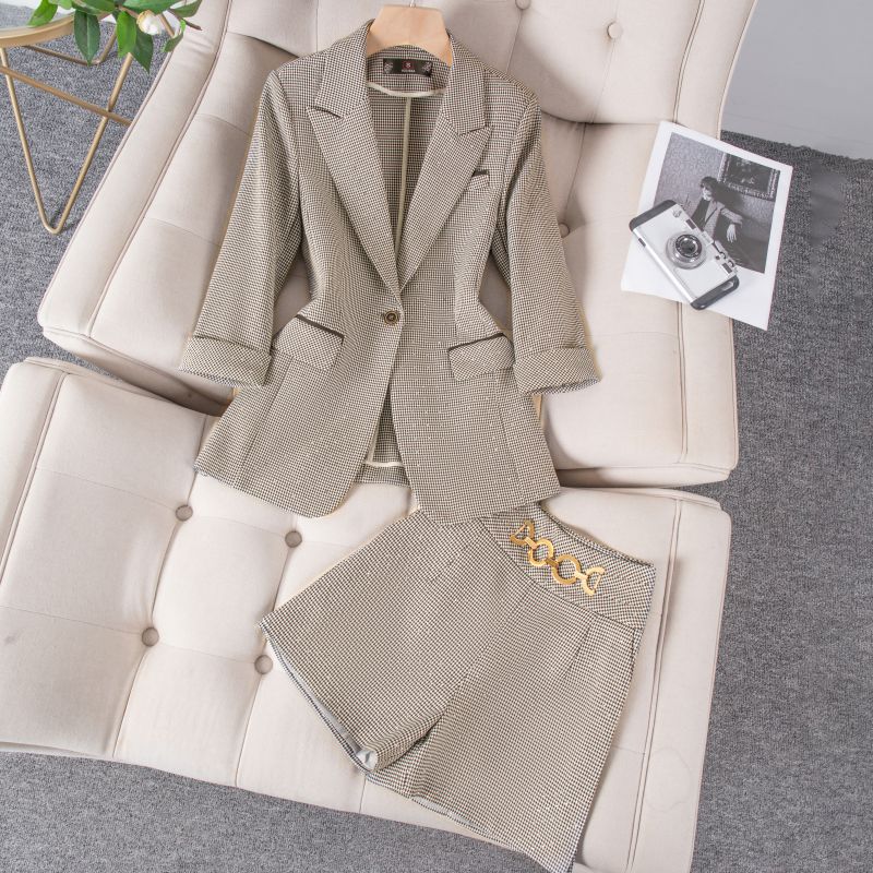 coffee-colored suit