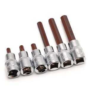 18 parça S2 iç Hex soket uçları elektrik anahtarı seti araçları için 1/2 inç 1/4 inç kutusu - Product Image 2