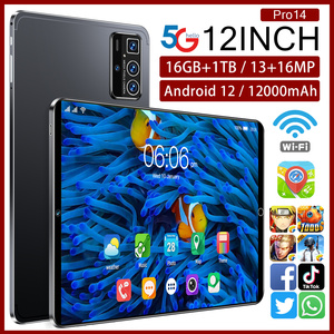 Android Tablet PC con doppia SIM 12 pollici 16GB + 1TB 14 Pro Brand uso educativo funzione di chiamata - Product Image 6