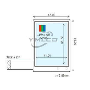 Ortustech blessiew 2.7 pollici 240*320 transflettivo modulo Display LCD COM27H2P63ULC - Product Image 2