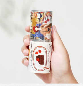 パーソナライズされたKawaiiクラウド印刷メモ帳透明防水スクラップブック和紙テープ包装ラベル用 - Product Image 1