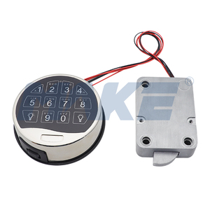 Cerradura de seguridad para panel de metal plateado, lámpara redonda, cerradura de combinación electrónica con cifrado para caja de seguridad, armario de armas y joyería - Product Image 2