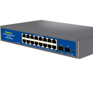 Hisource New Series 16+2ports Full Gigabit <strong>Ethernet</strong> Switch Lite Managed Web/Cloud-Managed APP Multiple VLAN,Link Aggregation - Product Image 1