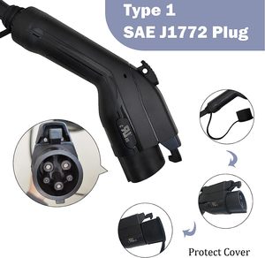 J1772-taşınabilir elektrikli araç şarjı-16 ila 40 Amp 240 Volt-25ft kablo-yükseltilmiş taşınabilir EV şarj kablosu daha hızlı şarj istasyonu - Product Image 2