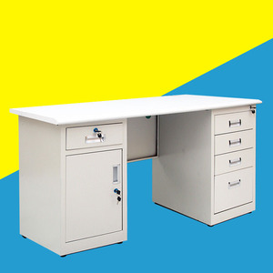 Escritorio de ordenador de oficina de acero para una sola persona a un precio competitivo con cajón de bloqueo Material de chapa de hierro - Product Image 5