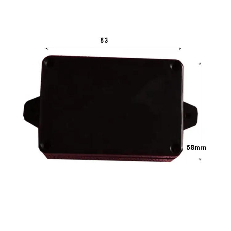 DE007-caja de plástico ABS, caja negra, IP67, 83x58mm x 33