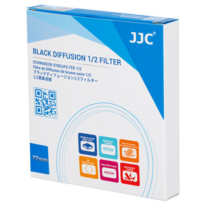 Nueva llegada JJC 49mm a 82mm Filtro de difusión negro 1/2 densidad anti-huella digital cámara vidrio duradero y fácil de usar - Product Image 6