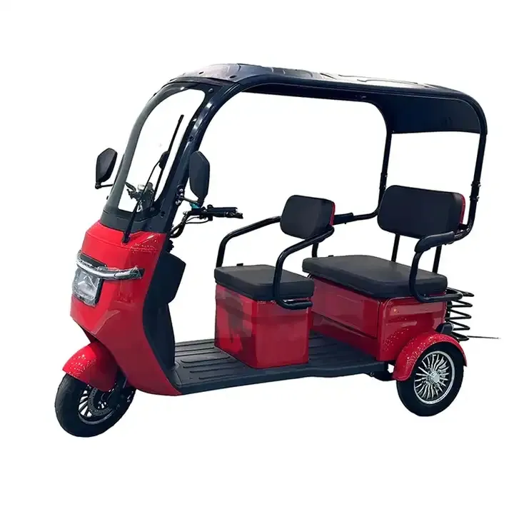 Baru penggunaan ganda becak listrik dewasa roda tiga untuk penumpang dan kargo grosir listrik E Trike becak