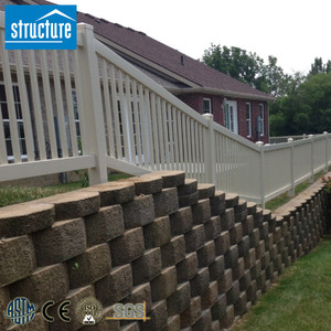 <strong>PVC</strong> Railing Plastic Handrails Vinyl Stair <strong>Porch</strong> Balustrades for Decking and Balcony - Product Image 6