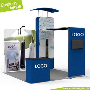 Esquema de carcasa de tela de aluminio portátil personalizado Feria comercial 10x10 pies Cabina de exposición para publicidad - Product Image 5