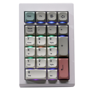 LMK21 Mini Number Pad 21 Teclas 3 Modo Bluetooth-Compatible 5,0/2,4 GHz/Aleación de aluminio con cable RGB retroiluminado para Win/Mac