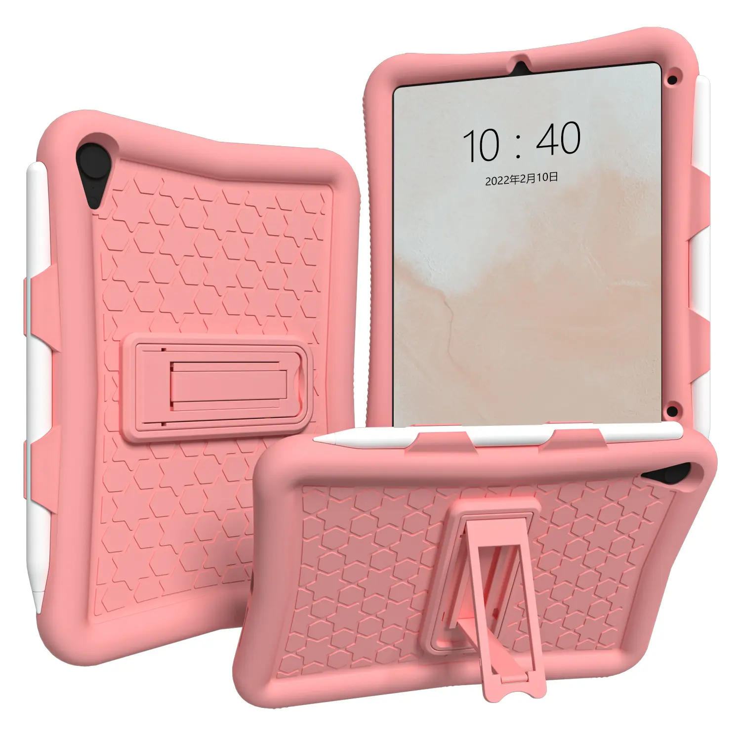 Силиконовый чехол для iPad Mini 6 2021 8,3 дюйма, мягкий чехол для планшета с гнездом для карандашей и пластиковым держателем