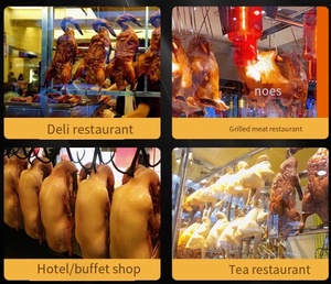 850 Gás Carvão Roast Duck Forno Comercial De Aço Inoxidável Vertical Rotary Chicken Rotisserie /Rotisserie Chicken Forno