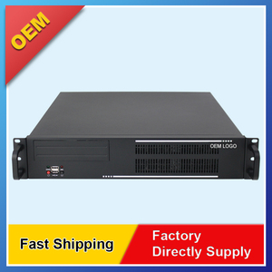 Tùy chỉnh thép kim loại tủ 2U 400mm độ sâu ngắn 5 Ổ đĩa cứng Rack mount trường hợp máy chủ ATX tường lửa trường hợp máy tính bao vây - Product Image 2