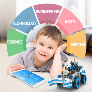 Controllo remoto robot giocattoli per bambini controllo vocale <span class=keywords><strong>a</strong></span> distanza di programmazione blocchi educativi per bambini giocattoli per la prima infanzia