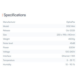 Elphapex dg2 Mini 2.4G Doge Coin thợ mỏ dg2 Mini 2.4G LTC thợ mỏ điện năng thấp im lặng sử dụng nhà Crypto thợ mỏ-Mua dg2 Mini Doge thợ mỏ - Product Image 3