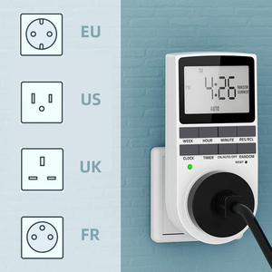 Spina Uk presa Timer digitale presa elettrica programmabile Plug In interruttore Timer per luce B e altro con ampio Display Lcd - Product Image 3