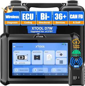 Actualizado Ver. of D7BT Programación de llaves Sensor de manivela Volver a aprender Todos los sistemas Escáner de diagnóstico de automóviles XTOOL D7W Herramienta de escaneo inalámbrico