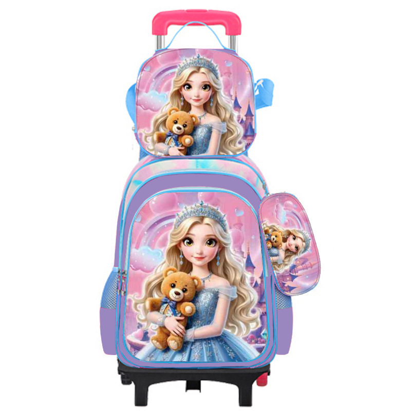 Ensemble sac à dos trois pièces Princesse Petit Ours