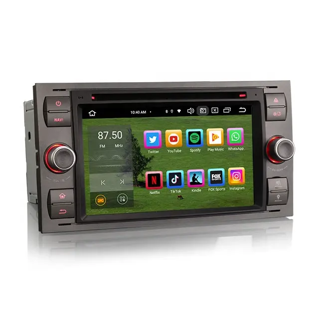 Erisin ES8566FG 7 inç Android 12.0 IPS kablosuz CarPlay 4G BT5.1 DSP araç dvd oynatıcı oyuncu Ford Fiesta Fusion Kuga için