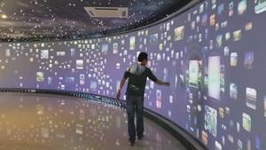 FUTURE 200 Inch 4K <strong>Curved</strong> <strong>Fixed</strong> <strong>Frame</strong> Projection <strong>Screen</strong> Wall Mounted Home Cinema Spherical HD Projector <strong>Screen</strong> - Product Image 2