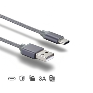 15w סוג-c כבל 1.2 מ '5v 3a ניילון קצה מתכת usb2.0 480 <span class=keywords><strong>mbps</strong></span> USB נתונים קווית קלוע מטען מהיר מטען מהיר עבור iPhone <span class=keywords><strong>12</strong></span> כבלים