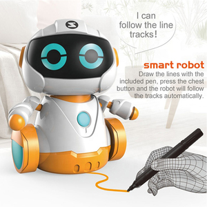 Kidewan-Juego de 2 juguetes mágicos para niños, Robot electrónico de seguimiento de línea de eje, Sensor inductivo, juguete Robot para niños - Product Image 3