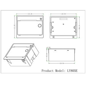 Eingebetteter Drucker Thermo drucker Ticket empfang USB Auto Cutter Vending Kiosk Thermo drucker modul - Product Image 4