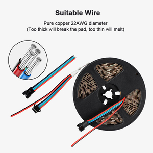 WS2815条形DC12V RGB可单独寻址双信号断点恢复功能SMD5050智能柔性发光二极管灯 - Product Image 4