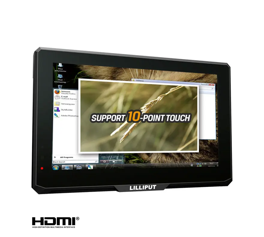 Monitor de coche de 7 pulgadas reposacabezas reproductor de DVD TV pantalla táctil trasera vista de pantalla HD para coche inversa con entrada HDMI