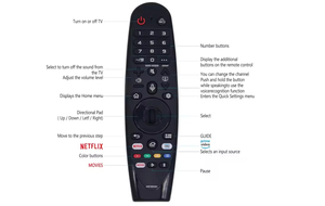 Per LG Smart TV telecomando di ricambio universale UHD OLED QNED funzione di puntatore vocale in plastica include apprendimento fisso - Product Image 6