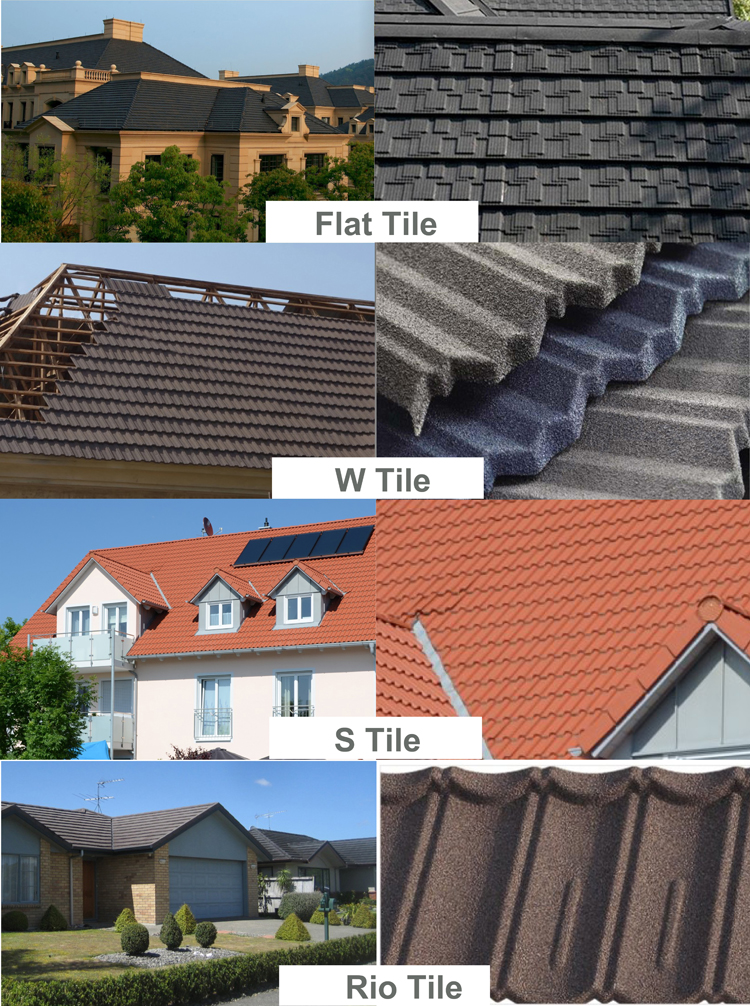 Dekra 1340*420*0.4mm Stone Coated Metal Roof Tile