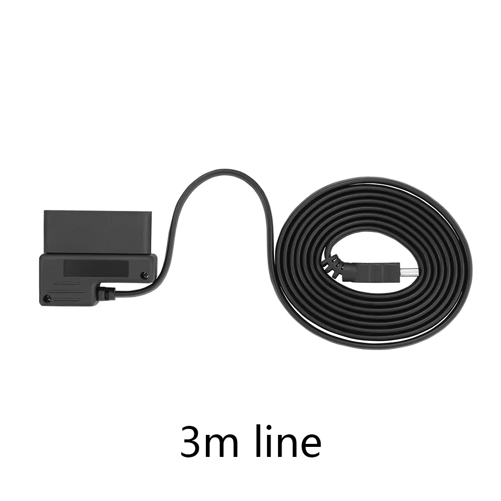 3M 1.8M 2464 24AWG 5V 2A OBD2 16pin Diagnostik Ke Kabel USB Mikro Kabel Pengisian OBD