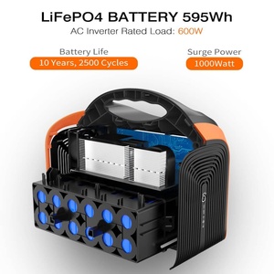 SOUOP tragbare kraftwerk发电站备用lifepo4电池600瓦太阳能发电机500瓦便携式发电站发电机 - Product Image 4