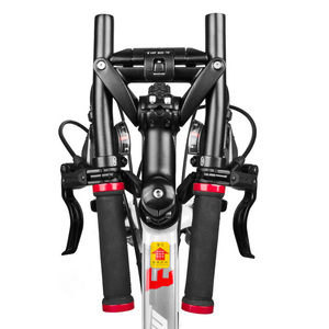 電動スクーターハイエンド折りたたみ<span class=keywords><strong>T</strong></span>ハンドル新デザインアルミ合金CNC自転車折りたたみハンドルバー