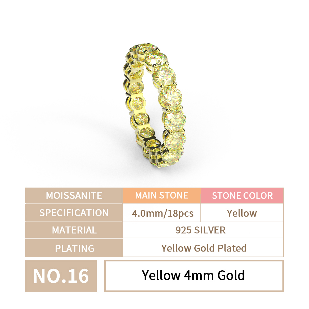 Yellow 4mm Gold