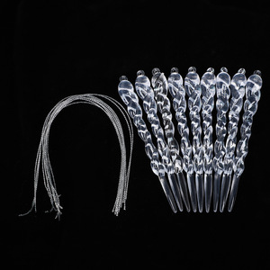 Hot 12Pcs 13Cm Giáng Sinh Mô Phỏng <span class=keywords><strong>Ice</strong></span> Xmas Tree Treo Trang Trí <span class=keywords><strong>Icicle</strong></span> Mùa Đông Đảng Giáng Sinh Năm Mới Trang Trí Nguồn Cung Cấp - Product Image 4