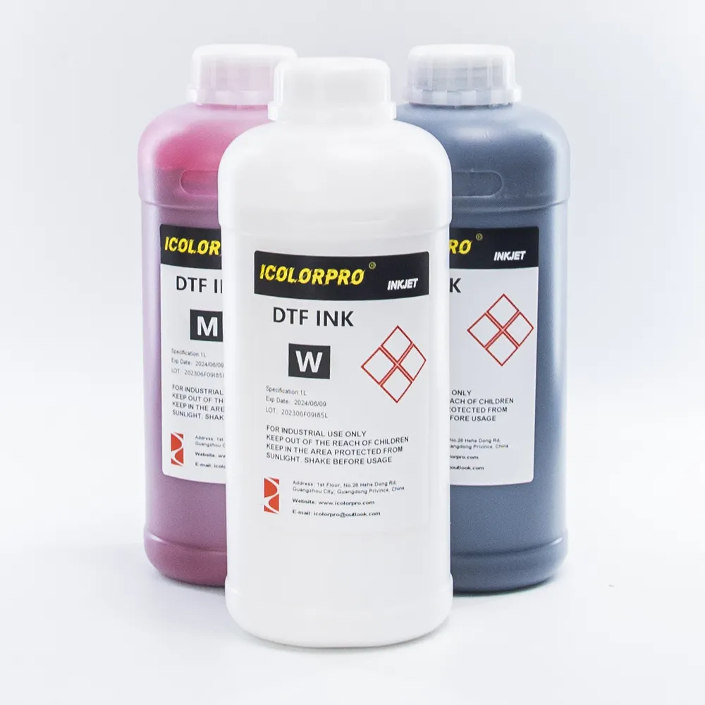 IColor Pro Brandneue DTF-Wärme übertragungs tinte auf Wasserbasis für Epson i3200 A1 4720 PET-Film Digitaldrucker Kleidungs pigment tinte