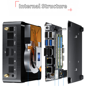 Compatible con Windows 10 11 computadora de escritorio Core i5 12450H i7 12650H 13700H i9 12900H 13900H 12th 13gen DDR4 WiFi6 PC mini computadora - Product Image 4