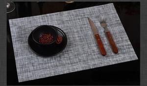 日本亚麻西式聚氯乙烯桌垫绝缘防滑碗垫，混色装饰经典餐垫 - Product Image 4