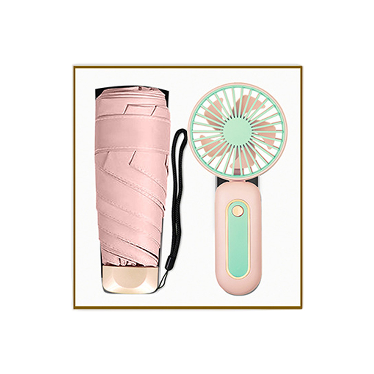 Rose (Mini Parapluie + Ventilateur)