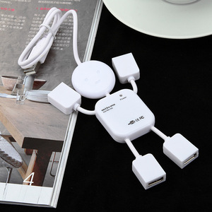 Usb2.0 Hub 4 port adaptörü Usb 2.0 erkek kadın Splitter kablo yaratıcı tasarım insansı USB 2.0 Hub 4 limanlar - Product Image 3