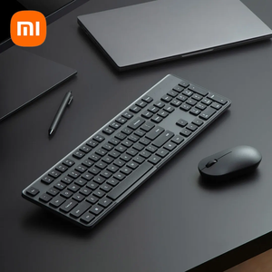 Teclado para Xiaomi 2023 Keyboard Mouse Set 2 para ordenador de oficina 2,4 GHz inalámbrico portátil negro minimalista 104 teclas Teclados - Product Image 2