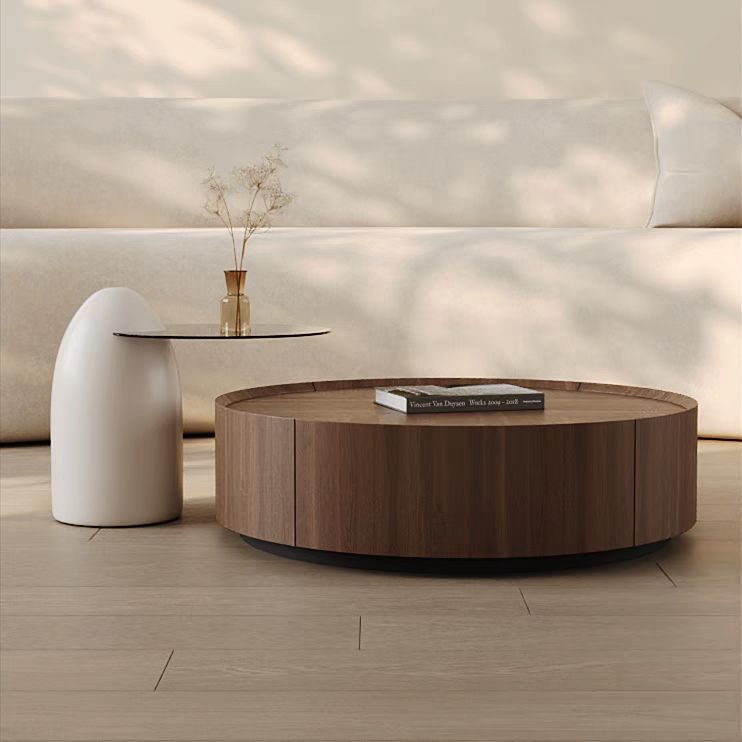 Oeuf porte-bonheur 80cm couleur bois noyer